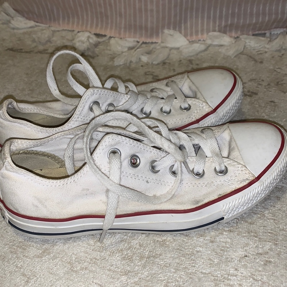 Converse size 7.5 worn